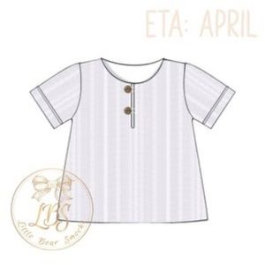 Little Bear Smocks 18m White Linen Shirt